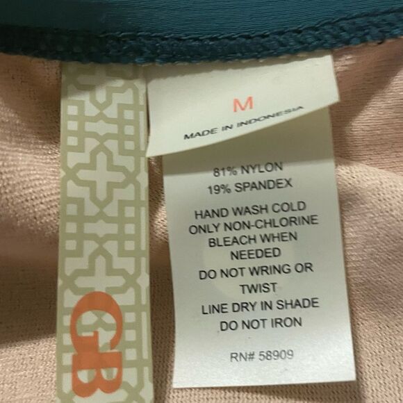 Gianni Bini GB High Waisted Teal Swim Bottom Women's Size Medium - Picture 6 of 6